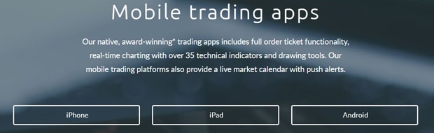 Aplicación móvil de CMC Markets
