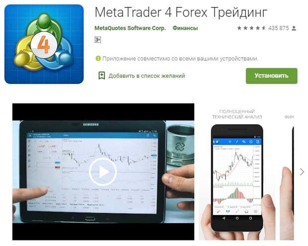 Gerchik & CO MetaTrader 4 aplicación móvil