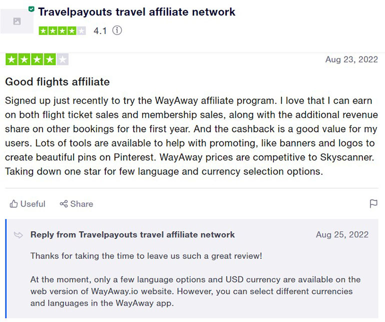 Opiniones de Travelpayouts