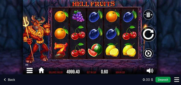 1Win App Android Frutas del Infierno