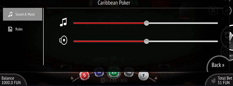 1Win App iOS Póquer Caribeño